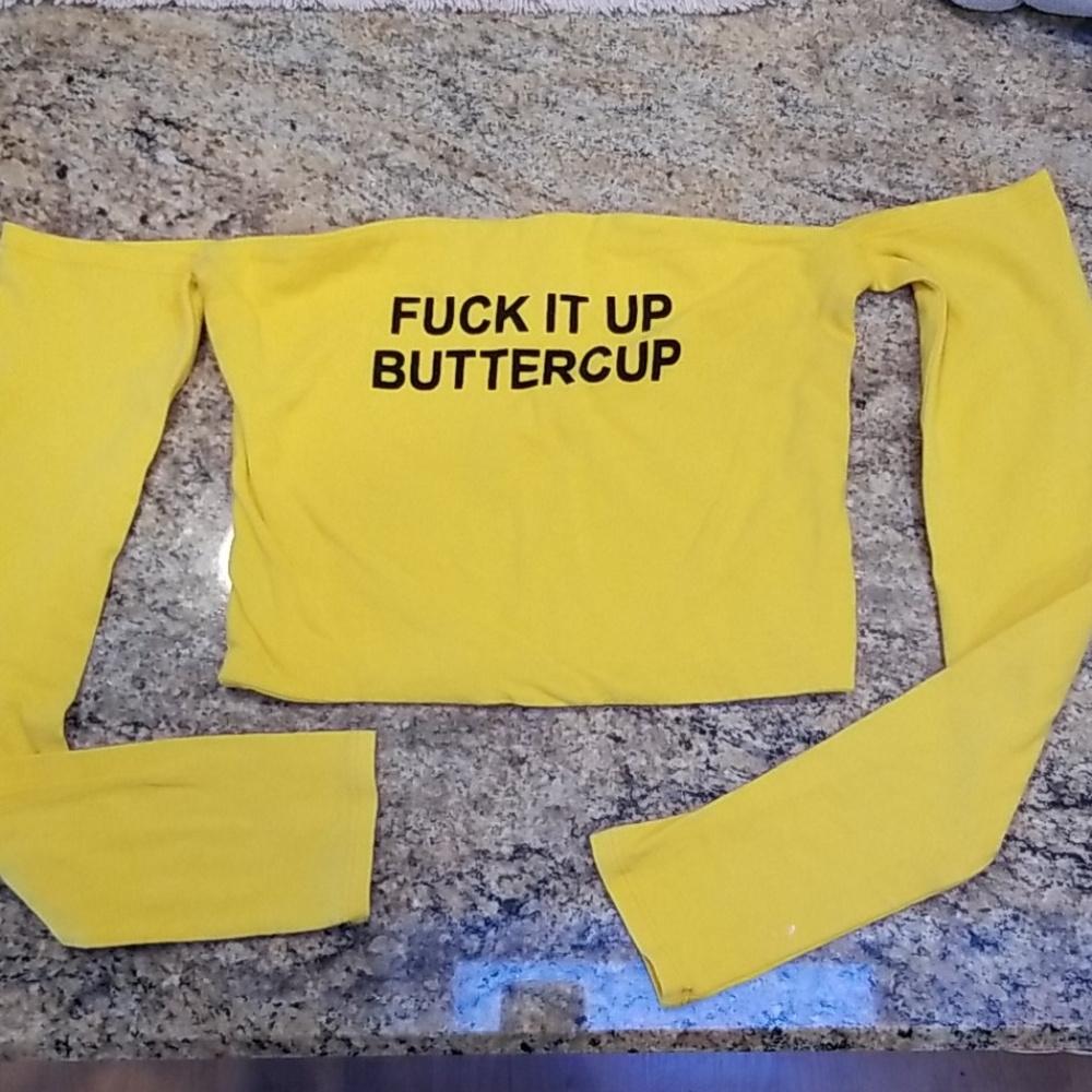 FASHION Nova  off shoulder long sleeve shirt